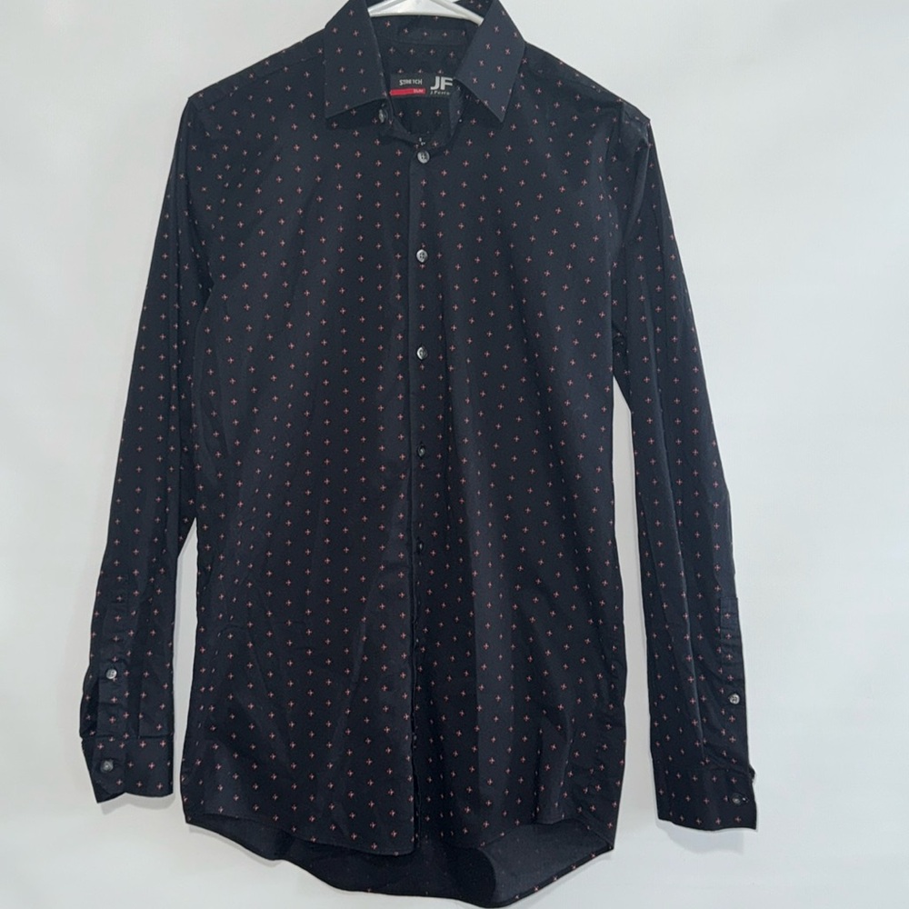 NEW J. ferrar men’s stretch slim dress black shirt
